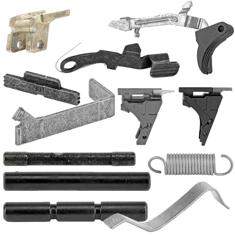 •	Compatible with Glock® 19 Gen3 internal parts, including frame pins.